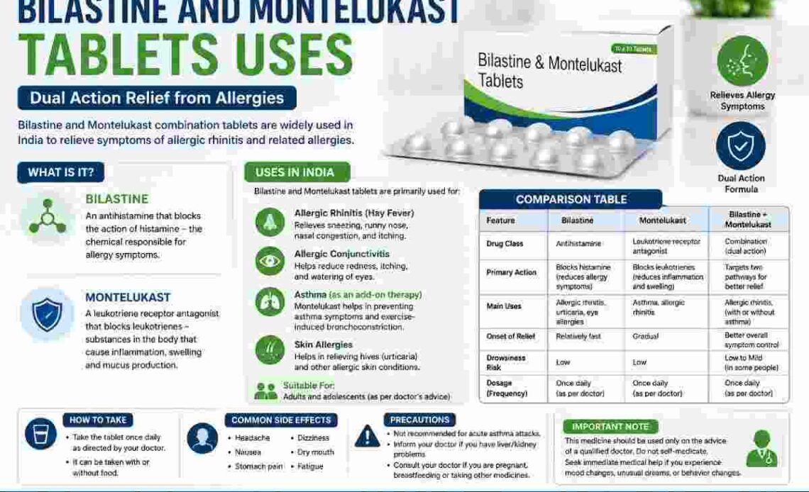 bilastine and montelukast tablets uses