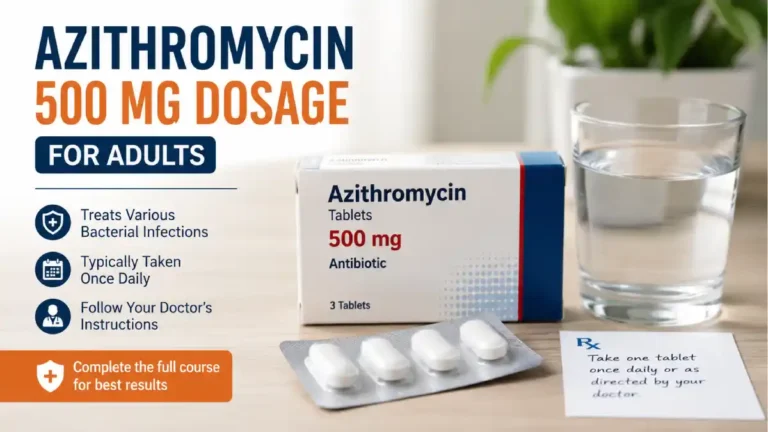 Azithromycin 500 mg Dosage for Adults: Uses, Recommended Dose, Timing, and Safety Guide