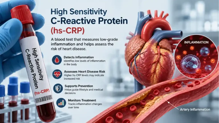 High Sensitivity C-Reactive Protein (hs-CRP): Meaning, Normal Range, High Levels, Causes & Heart Disease Risk