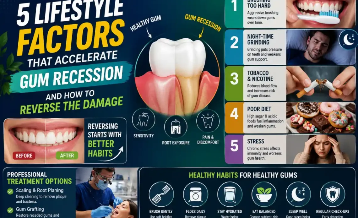 5 lifestyle factors that accelerate gum recession and how to reverse the damage