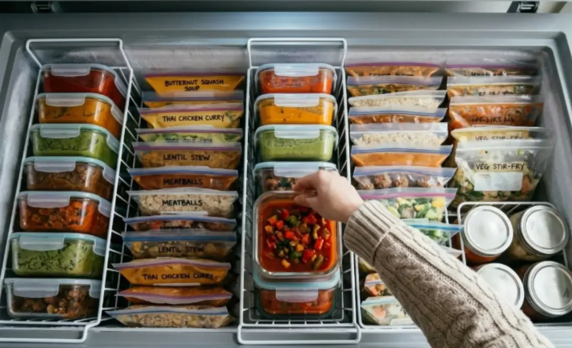 freezer organization for meal prep - keeping batch-cooked food fresh